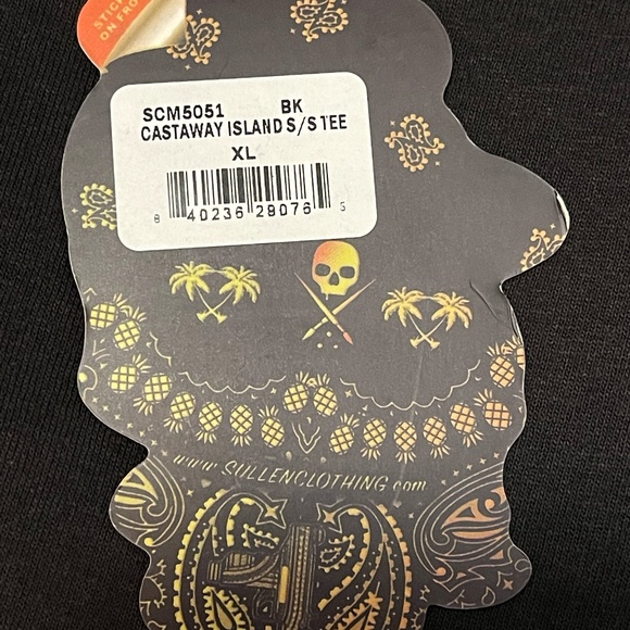Sullen Castaway T-Shirt Color Black Size XL - Picture 6 of 7